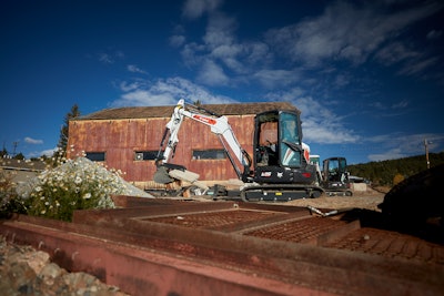 Mini excavators are ideal for clearing, grading and applying fill material to prep pathways with minimal disruption.