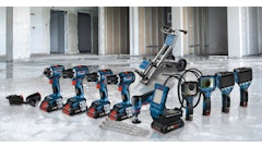 The new construction tools range from impact wrenches and inspection cameras to Bulldog Tough SDS-plus drill bits.