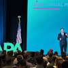 New NAPA chairman Brady Meldrem, Norris Asphalt Paving Co. giving his opening address to the assembly.