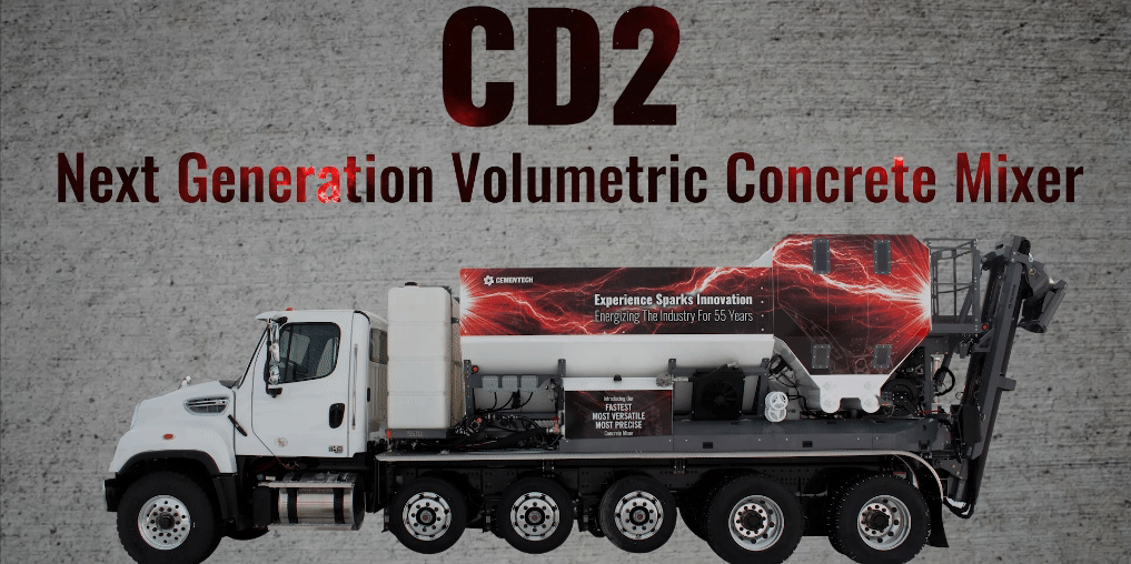 The CD2 combines Cemen Tech&rsquo;s volumetric mixing technology with a new SCM dual bin, enabling real-time mixing of individual ingredients at various proportions.