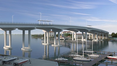 Brooks Bridge construction begins in Florida.