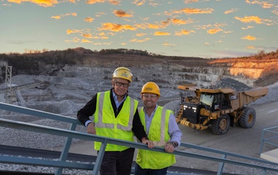 Charles 'Charlie' Samuel Luck IV, president and CEO, and Richard Luck, vice president of Luck Stone's Center South region.