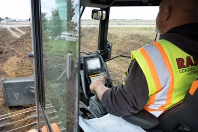 A dozer with grade control technology simplifies manual staking and cut-fill operations for the workers on jobsites.