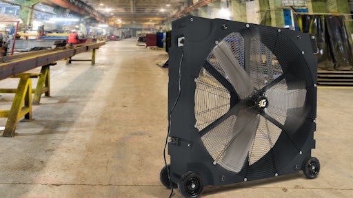 These fans feature direct-drive, three-speed motors and are deigned for general construction, demolition, oil and gas and other non-hazardous industrial work environments.