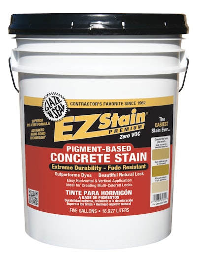 For indoor or outdoor use, EZ Stain Premium uses nano-bonding technology and pigments to deliver a natural look that will not peel or flake.