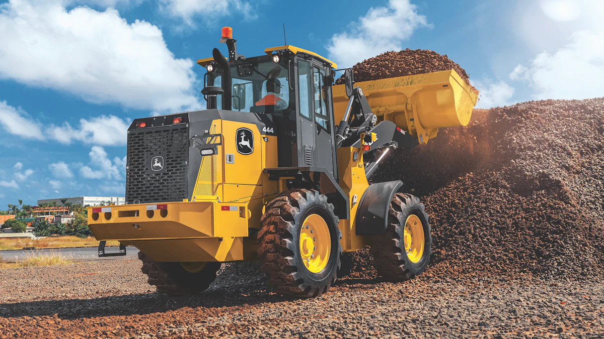 John Deere Introduces 444 G-tier Wheel Loader From: John Deere - Vimarsana News