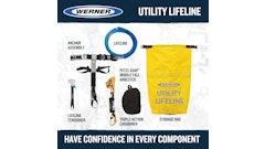 The new anchor strap fall arrest system was developed specifically for professionals who work on utility poles or similar structures.