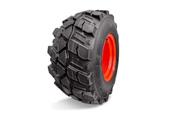 The tread-to-void ratio on the TR-34 tire promotes even pressure distribution throughout the contact patch, which reduces the risk of turf damage and soil compaction.