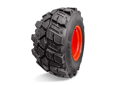 The tread-to-void ratio on the TR-34 tire promotes even pressure distribution throughout the contact patch, which reduces the risk of turf damage and soil compaction.