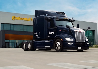 Continental and Aurora reach partnership milestone by finalizing design of world’s first scalable autonomous trucking system.