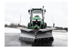 Available in six models ranging from 5.5 to 8.6 ft wide, VTR snowplows have a curved, powder-coated snow blade to create a snow-rolling effect.