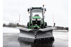 Available in six models ranging from 5.5 to 8.6 ft wide, VTR snowplows have a curved, powder-coated snow blade to create a snow-rolling effect.