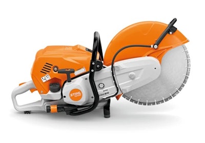 The TS 710i and TS 910i are equipped with the STIHL ElastoStart grip, a built-in shock absorber and anti-vibration system.