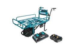 The flat bed frame is equipped with expandable front and side rails and features 290 lbs. of load capacity.
