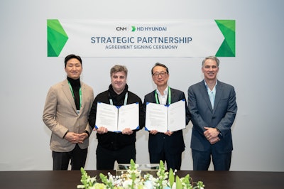 CNH and HD Hyundai executives.