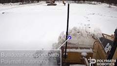 A bulldozer equipped with autonomy.