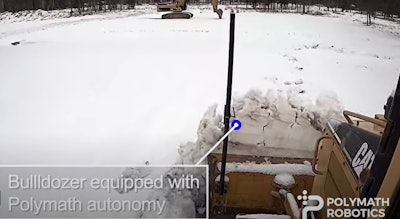 A bulldozer equipped with autonomy.