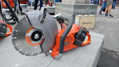Husqvarna's massive booth area launched its battery-powered K540i (pictured) on its 36V system. It features a 10-in blade providing an impressive 4-in. cut and 50% more power than its 9-in. sibling. The company also displayed its new LF60i electric forward compactor as well as the re-organization (of sorts) on the diamond tooling lines - streamlining the three ranges into one easy-change system.