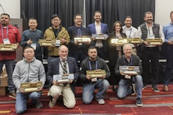 The Golden Trowel awards were presented January 24 during World of Concrete 2024. The Golden Trowel is a 24-karat gold-plated Marshalltown trowel mounted on a polished granite and walnut base and is an award given by the Face Company each year to concrete contractors who produce the flattest and most level floors in the world.