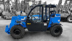 The individual who stands on a podium for the longest amount of time, between the start of the competition and its conclusion when the ARA Show ends, will win the telehandler.