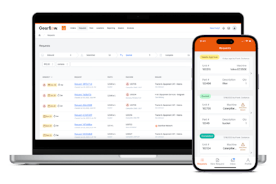 Gearflow enables contractors to streamline spares, repairs and parts ordering for construction equipment.