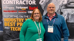 Lori Ditoro and Dennis Howard meet for the first time during World of Concrete.