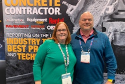 Lori Ditoro and Dennis Howard meet for the first time during World of Concrete.