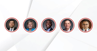 Left to right: Ricardo Roman, Michelle Probst, Gbile Adewunmi, Matt McQueen and Ashwath Ram.