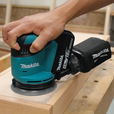 Equipped with a large flush-mounted paddle switch, the 5-in. Angle Grinder features a compact design with a 2.5-in. diameter barrel grip.