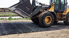 MaxiTrack is the access mat solution that can be deployed by hand for companies that need to provide temporary access for wheeled or tracked equipment weighing up to 150 tons. The 1” thick mats measure 3 ft x 6 ft and weigh just 88 lbs., making them light enough to be handled by just two people. Yet, heavy-duty HDPE plastic construction has the strength and rigidity to stand up to heavy equipment traffic.