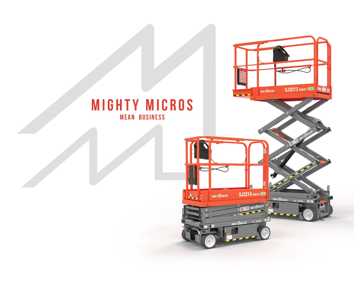 Skyjack Announces SJ3213 and SJ3219 Micro Scissor Lifts From
