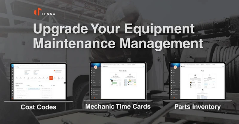 Tenna Error Code Tenna Releases Cost Codes, Mechanic Time Cards and Parts Inventory ...