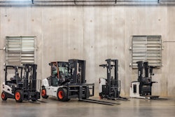 The new products include forklifts, industrial air compressors, turf renovation equipment and portable power equipment.