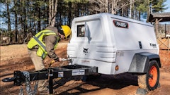 Air compressors ranging from 185 to 1600 CFM, mobile generators ranging from 25 to 570 kVA, and light towers with a runtime of up to 105 hours.