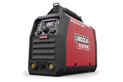 Operators can weld up to 5/32-in. electrodes (6010/7018) and can choose a dedicated 6010 mode for cellulosic stick electrodes.