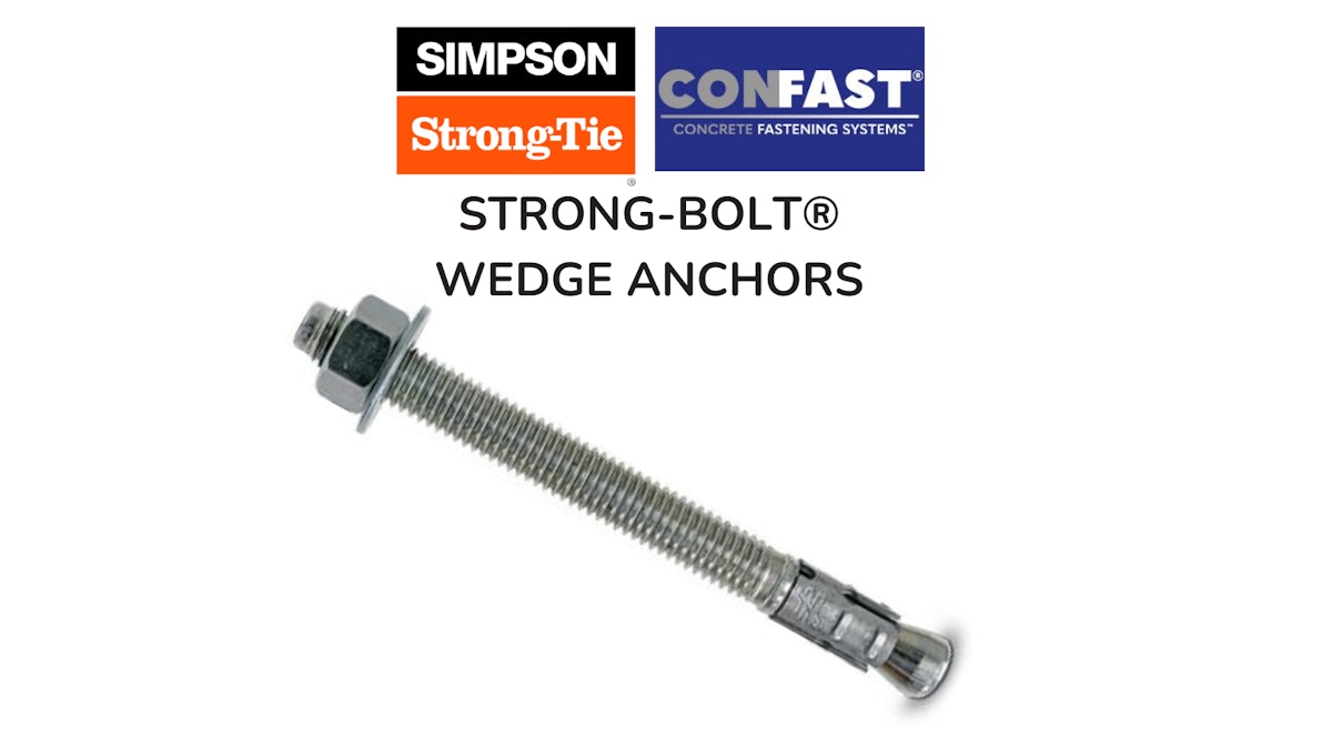 CONFAST Now Distributor of Simpson StrongTie Products For