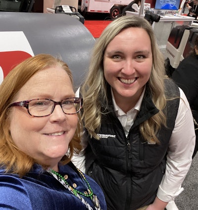 We were thrilled to talk with the Dynapac team and Dormie Roberts and learn about all the equipment at the booth.