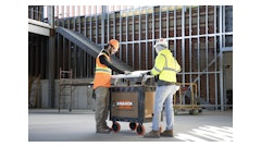 With its 8-in. rubberized wheels, the KNAACK Armored Transport can tackle common obstacles on the jobsite like loose gravel, rebar and electrical cords.