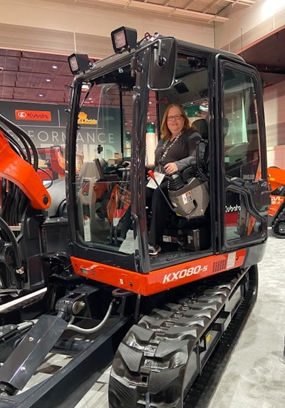 Our team got an up-close look at the Kubota KX080-5.