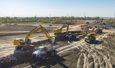 A working construction site.