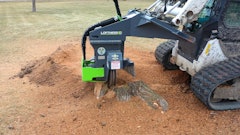 Powered by a 110cc high-torque radial piston motor, the new Stump Ax is compatible with 17 to 35.9 gpm flow ranges and requires 30 to 80 hydraulic hp.