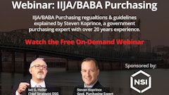 This webinar addresses purchasing guidelines crucial for Made-in-America purchasing in the construction and distribution sectors.