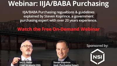 This webinar addresses purchasing guidelines crucial for Made-in-America purchasing in the construction and distribution sectors.