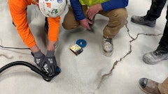 Polished Concrete Crack Repair