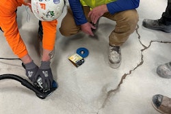 Polished Concrete Crack Repair