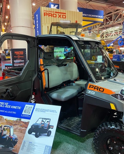 The All-Electric Pro XD Full-Size Kinetic UTV interior