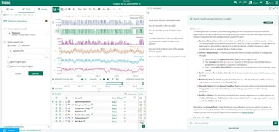 Seeq AI assistant generates actionable suggestions for analytical approaches and techniques, code generation and more.