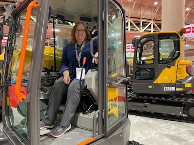 We got a chance to see the ECR40 from Volvo CE NA up close.