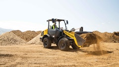 The compact wheel loaders are powered by a 4-cylinder, 3.4L FPT Industrial F5H engine, meeting Tier IV final emission standards.