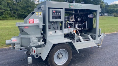 Capable of handling aggregate mixes up to 1.5 in., the X-40D provides a versatile pump solution that contractors can use for an array of projects ranging from residential concrete jobs to highway infrastructure improvements.